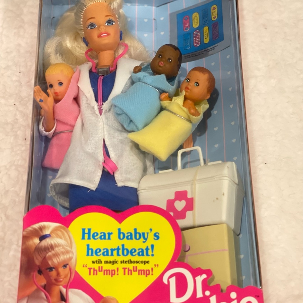 Dr. Barbie Hear Baby’s Heartbeat (with 3 babies)
